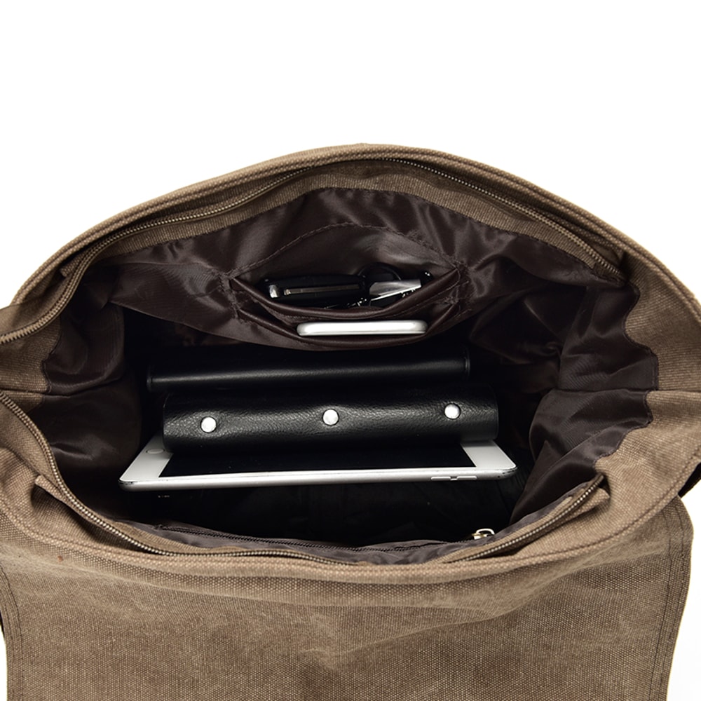 Canvas Shoulder Bags For Men Large Retro Satchels Unisex Messenger Bags Crossbody Travel Envelope B 3