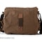 Men Messenger Bag Genuine Leather Canvas Shoulder Crossbody Sling Casual Satchel 4