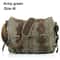 Men Messenger Bag Genuine Leather Canvas Shoulder Crossbody Sling Casual Satchel 8