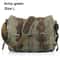 Men Messenger Bag Genuine Leather Canvas Shoulder Crossbody Sling Casual Satchel 10