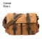 Men Messenger Bag Genuine Leather Canvas Shoulder Crossbody Sling Casual Satchel 11