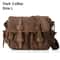 Men Messenger Bag Genuine Leather Canvas Shoulder Crossbody Sling Casual Satchel 12