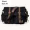 Men Messenger Bag Genuine Leather Canvas Shoulder Crossbody Sling Casual Satchel 6