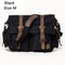 Men Messenger Bag Genuine Leather Canvas Shoulder Crossbody Sling Casual Satchel 6