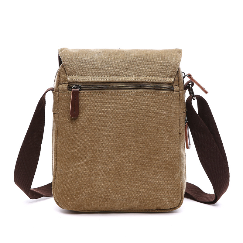 Mens Casual Shoulder Bag Vintage Canvas Messenger Satchel Bags Buckle Fashion Trend Portable 7