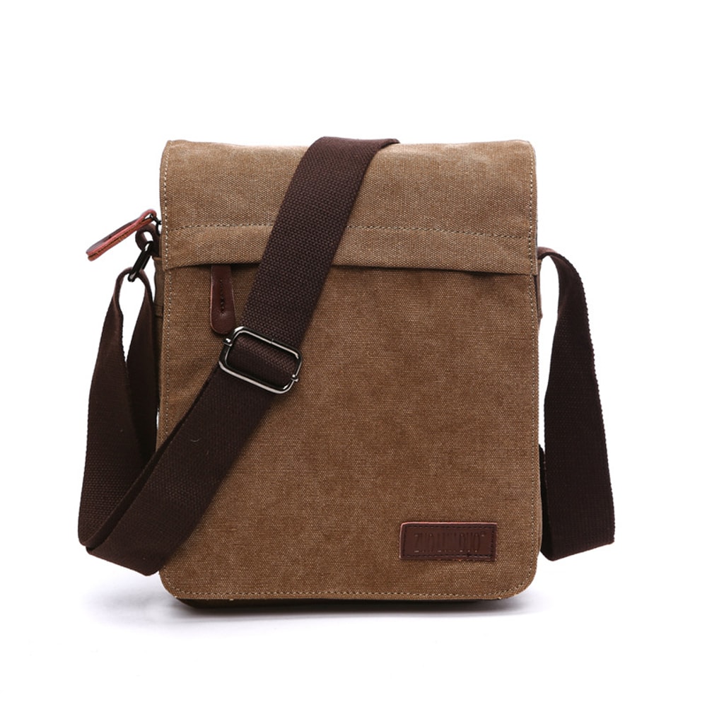 Mens Casual Shoulder Bag Vintage Canvas Messenger Satchel Bags Buckle Fashion Trend Portable 9