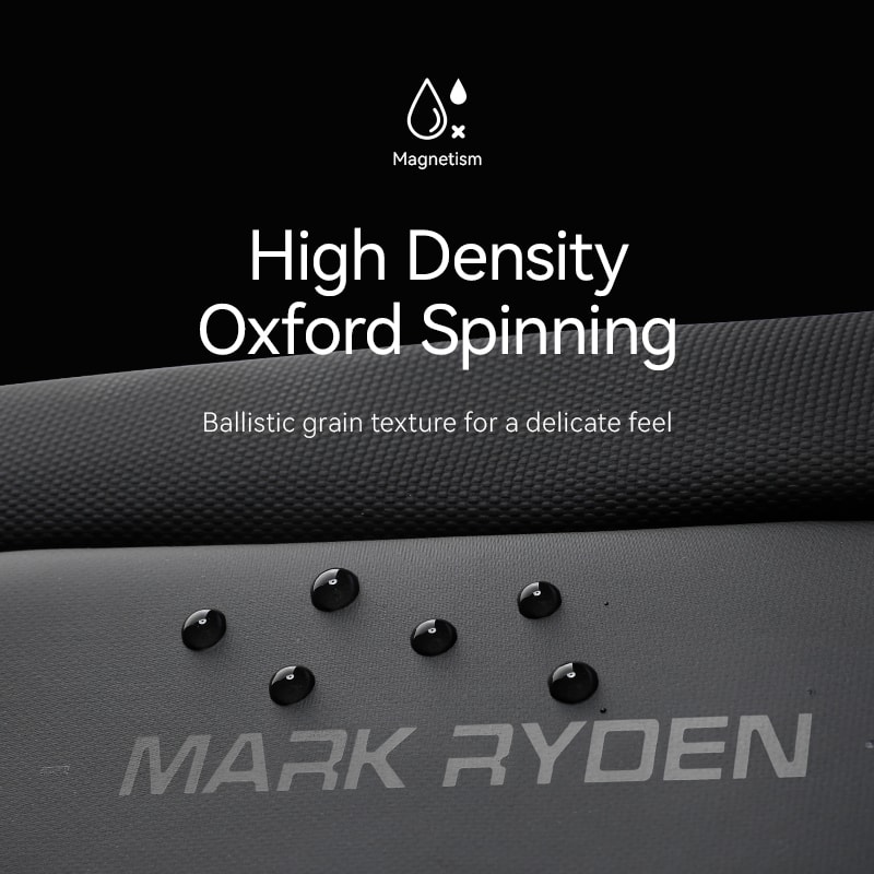 Large Capacity Waterproof Mens Crossbody Bag Zipper Black Satchel With Magnetic Buckle 2