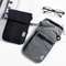 Black Waterproof Nylon Travel Storage Bag Card Neck Wallet Money And Passport Pouch Travel Document 2