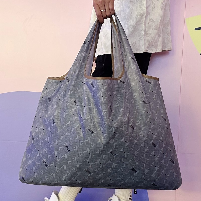 EcoFriendly Foldable Shoulder Bag Large Capacity Reusable Satchel Travel Bag With Printed Design 5