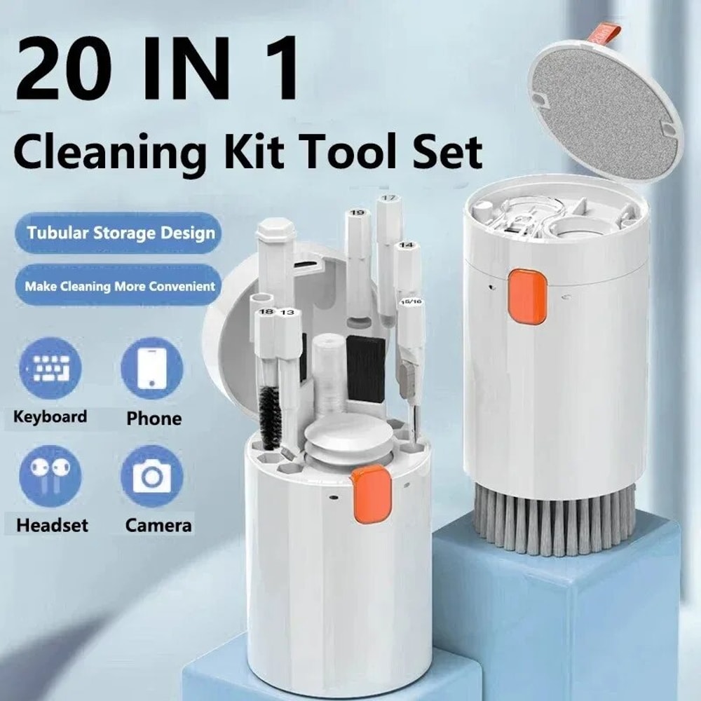 Cleaner Kit Keycap Puller Set Computer Keyboard Brush Earphones Screen Cleaning Spray Bottle Cleani 1