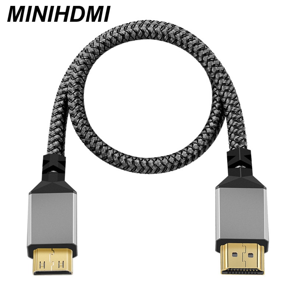 MINI HDMI To HDMI Cable Male A Male HD Adapter Converter For TV Camera 0