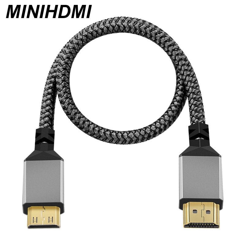 MINI HDMI To HDMI Cable Male A Male HD Adapter Converter For TV Camera 0