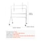 Mobile TV Stand On Wheels Rolling TV Cart With Adjustable Height Portable Stand For Living Room Bed 7