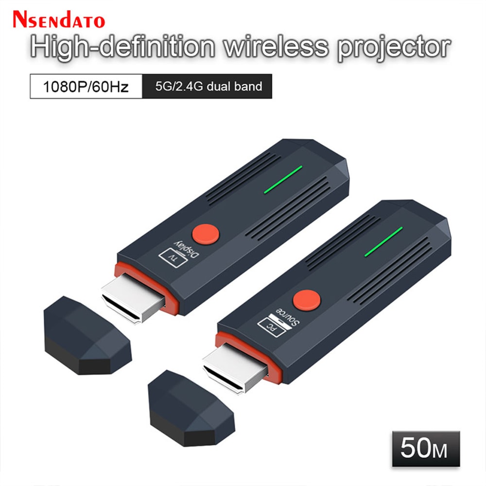 Wireless HDMI Video Audio Transmitter Receiver Extender Wireless Display Dongle For Monitor TV Box 6