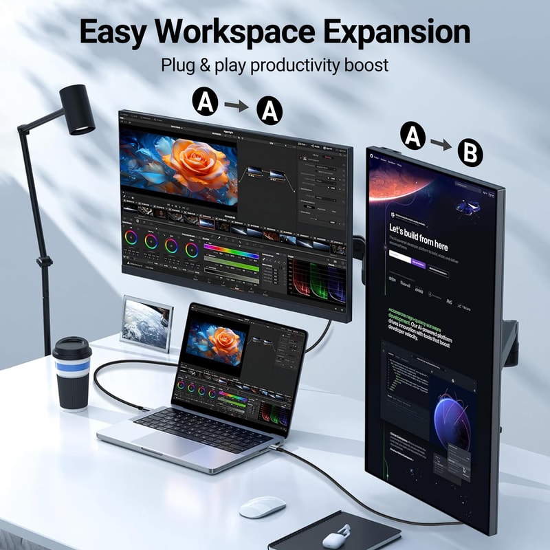 USB Type C HDMI Adapter MHL Cable 4K HD Video Converter For MacBook HP Laptop Projector Monitor HDT 3