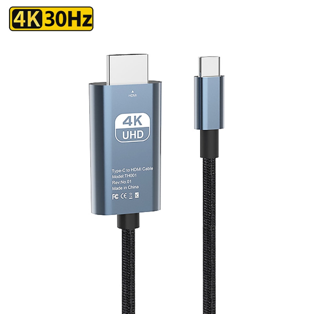 USB Type C HDMI Adapter MHL Cable 4K HD Video Converter For MacBook HP Laptop Projector Monitor HDT 6