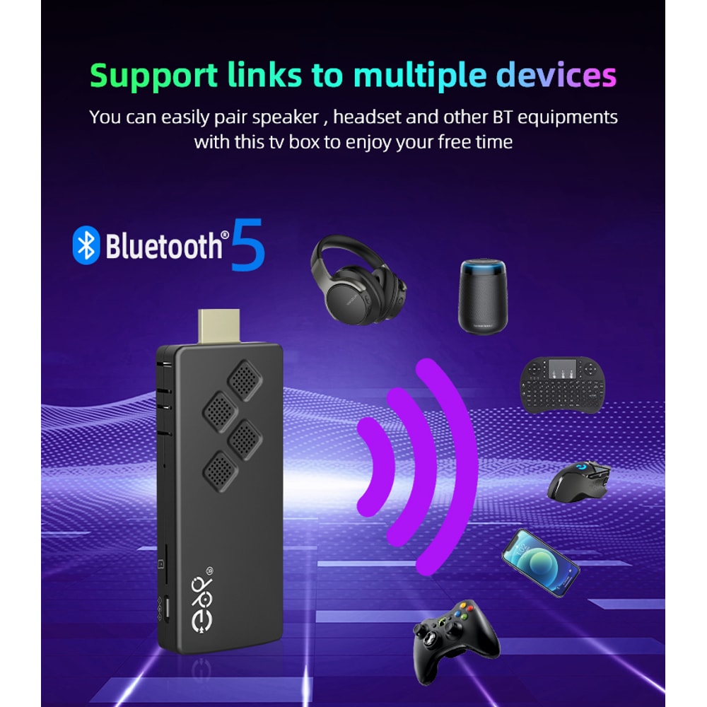 Global Version TV Stick Portable Streaming Media All Winner Quad Core TV Dongle 2