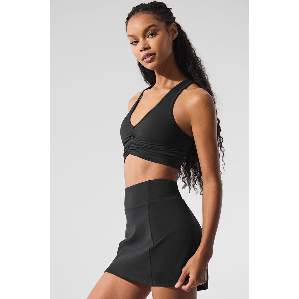 Seamless Solid Color Sports Bra Backless Gym Top Halter Yoga Bra Fitness Scrunch Workout Tank Top F 3