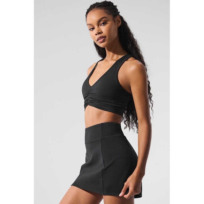 Seamless Solid Color Sports Bra Backless Gym Top Halter Yoga Bra Fitness Scrunch Workout Tank Top F 3