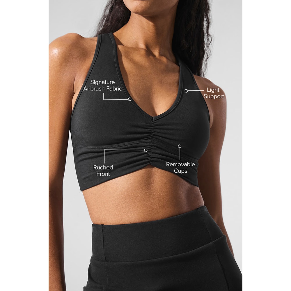 Seamless Solid Color Sports Bra Backless Gym Top Halter Yoga Bra Fitness Scrunch Workout Tank Top F 4