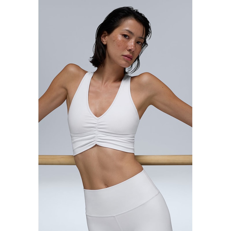 Seamless Solid Color Sports Bra Backless Gym Top Halter Yoga Bra Fitness Scrunch Workout Tank Top F 5