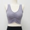 Seamless Solid Color Sports Bra Backless Gym Top Halter Yoga Bra Fitness Scrunch Workout Tank Top F 8