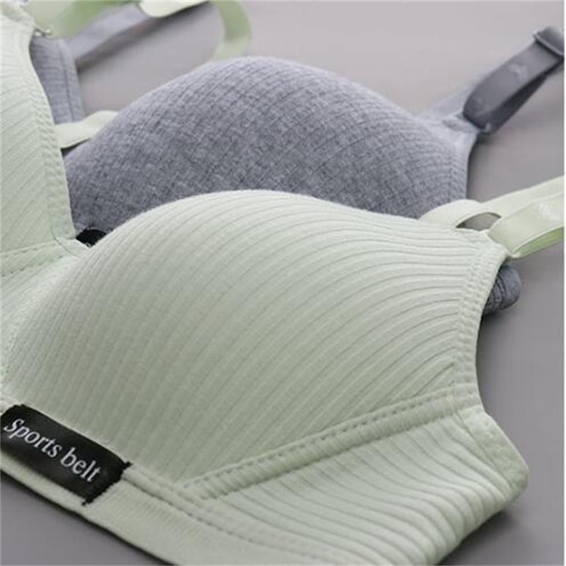 Teen Sports Bra New Simple Cotton Comfortable Sleep Bra Without Steel Ring For Girls 2