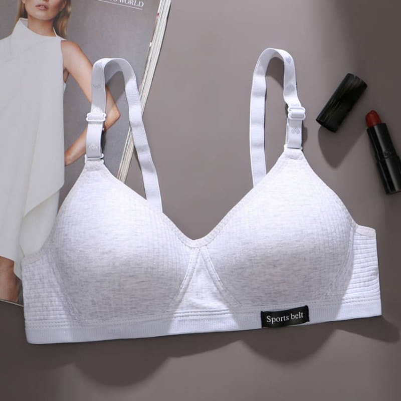 Teen Sports Bra New Simple Cotton Comfortable Sleep Bra Without Steel Ring For Girls 9