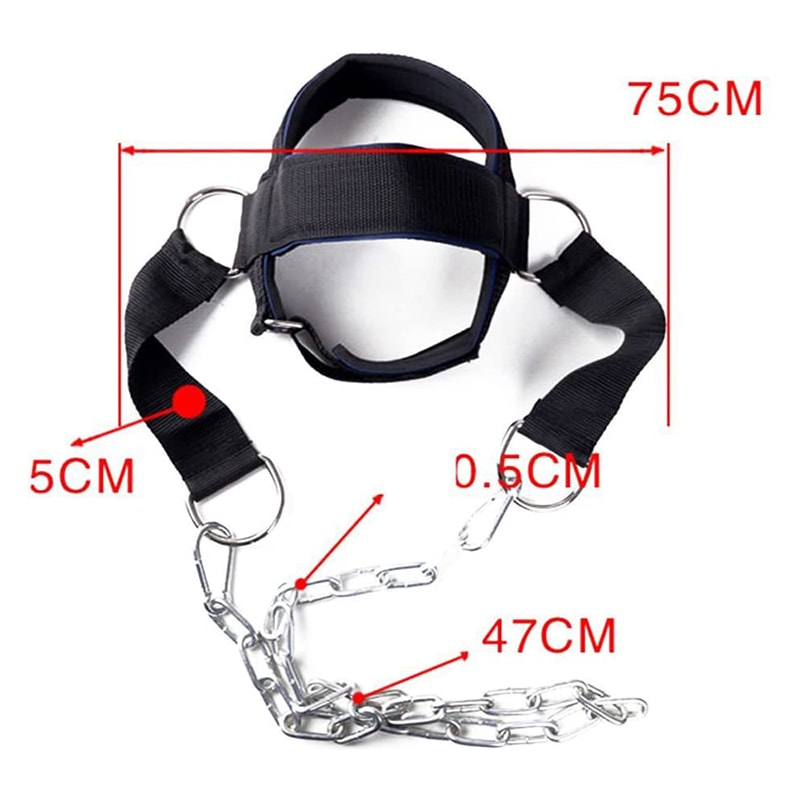 Adjustable Head Neck Training Harness Exercise Strap For Neck Muscle Power Weight Bearing Cap Gym S 5
