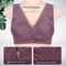 Breathable Sports Yoga Bra Front Zipper Cotton Cups No Steel Ring Lace Large Size Underwear Tank To 1