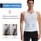 Mens Compression Slimming Shirt V Neck Body Shaper Muscle Tank Top Tummy Vest Shapewear 1