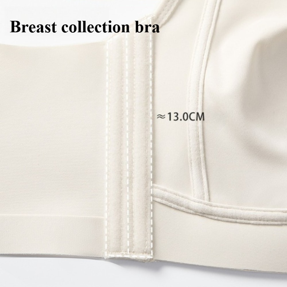 Seamless Full Cup Minimizer Bra Ultra Thin Strapless Side Control AntiSag Sport Bra For Women 3