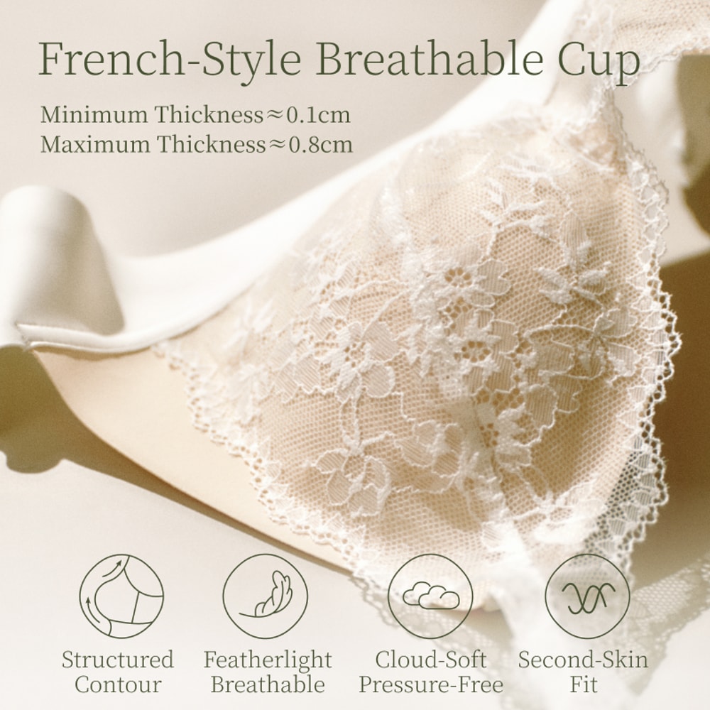 Wireless Sexy Push Up Lace Bras For Women Deep V Small Chest Summer Plunge Breathable French Linger 1