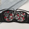 Sexy Red Lips Heart-Shaped Lace Bra Women's Plus Size Deep V Hanging Neck Steel Rimmed Push-Up Bra