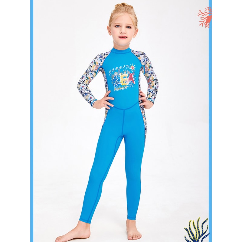 Kids Bathing Suit Cartoon Unicorn One Piece Swimsuits Girls Swimwear Baby Quick Drying Swimming Clo