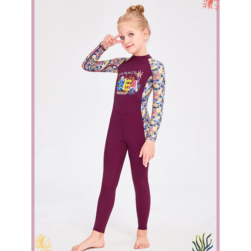 Kids Bathing Suit Cartoon Unicorn One Piece Swimsuits Girls Swimwear Baby Quick Drying Swimming Clo