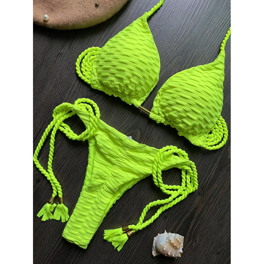 Push Up Sexy Bikini Set Women Swimwear Brazilian Bathing Suit Thong Beach Wear 0