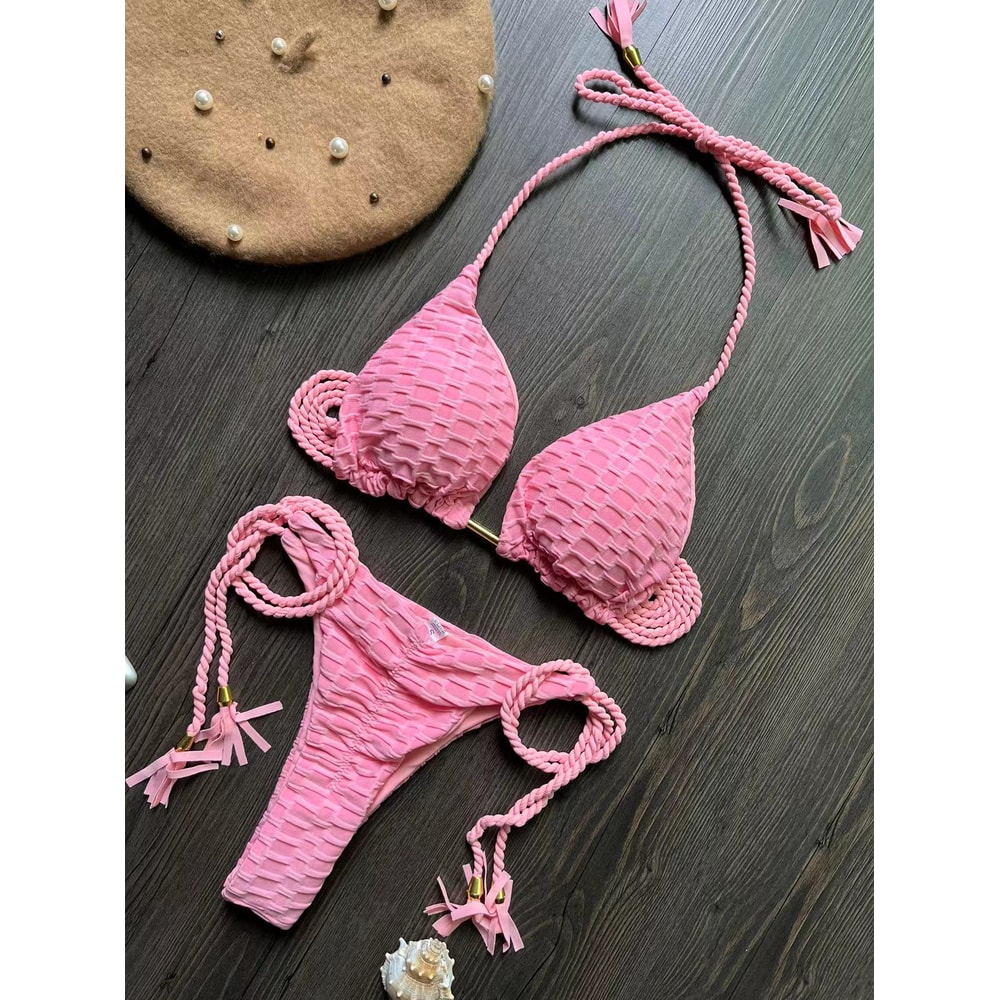Push Up Sexy Bikini Set Women Swimwear Brazilian Bathing Suit Thong Beach Wear 1