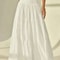 Elastic Waist Women Fashion Tiered Maxi Skirt Aline Casual Solid Color Faldas Mujer Streetwear Long 6
