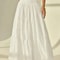 Elastic Waist Women Fashion Tiered Maxi Skirt Aline Casual Solid Color Faldas Mujer Streetwear Long 4