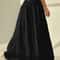 Elastic Waist Women Fashion Tiered Maxi Skirt Aline Casual Solid Color Faldas Mujer Streetwear Long 5