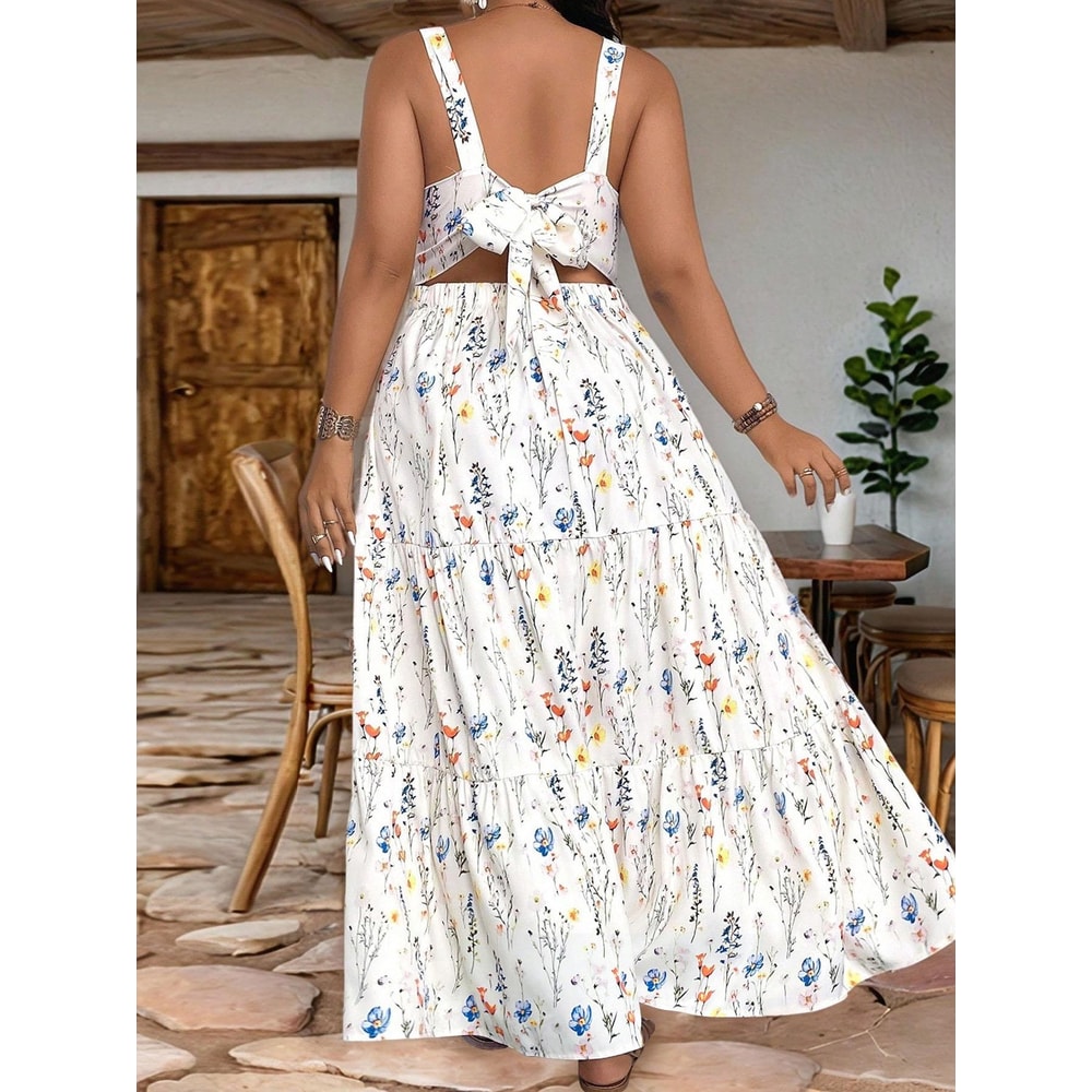 Fitted All Season Long Sleeve Maxi Dress Plus Size Casual Dress Comfortable Moderate Fabric Ideal for Daily Wear