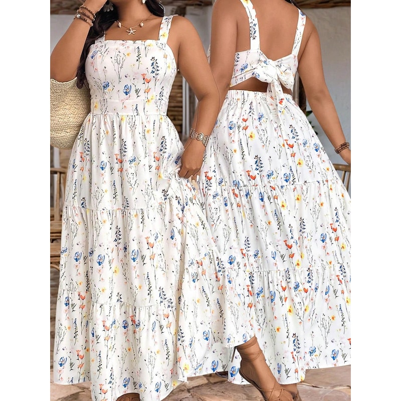 Fitted All Season Long Sleeve Maxi Dress Plus Size Casual Dress Comfortable Moderate Fabric Ideal for Daily Wear