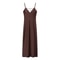 Elegant Women Summer Yellow Stain V Neck Sling Dress Loose Maxi Robes Sleeveless Party Dresses 10