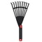 Plastic Garden Rake Hand Tool With Handle For Leaf Removal And Flower Bed Cleaning Outdoor Use 5