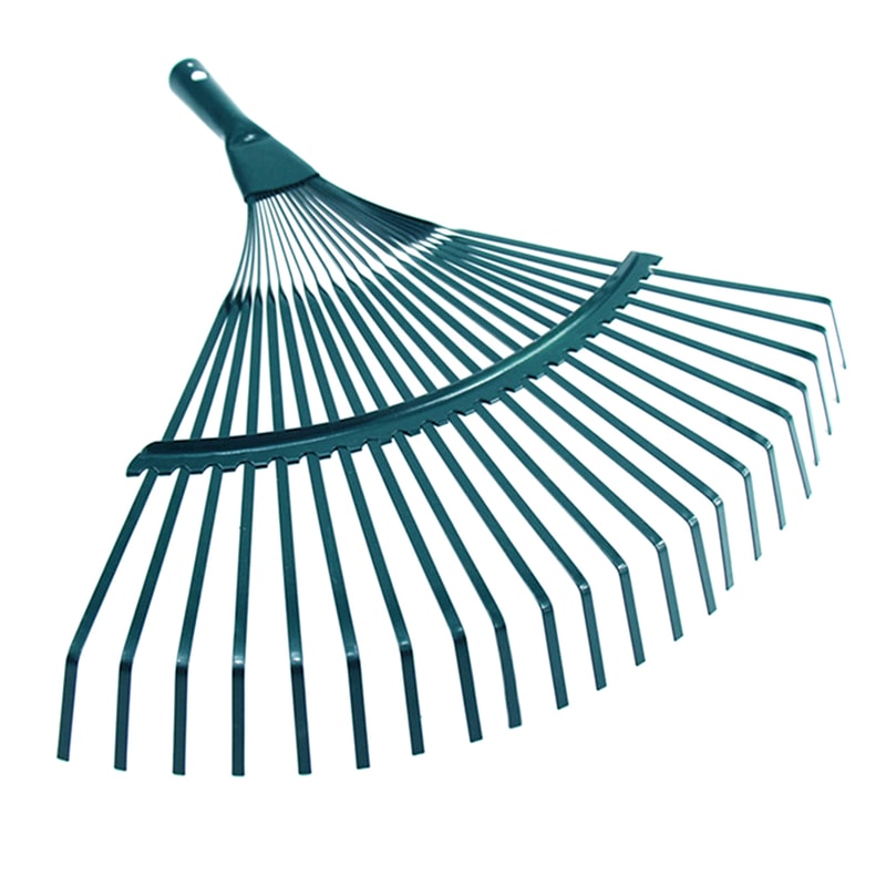 Reliable Garden Leaf Rake Iron Potting Rake For Grass Farming Durable Gardening Tool For Gardeners 0