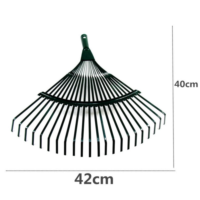 Reliable Garden Leaf Rake Iron Potting Rake For Grass Farming Durable Gardening Tool For Gardeners 4