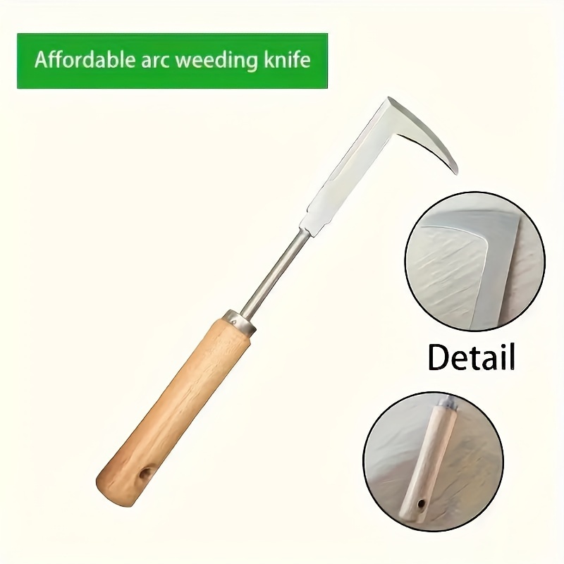 Stainless Steel Gardening Weeding Tool For Digging Wild Vegetables Herbs Bonsai Loosening Soil Perf 4