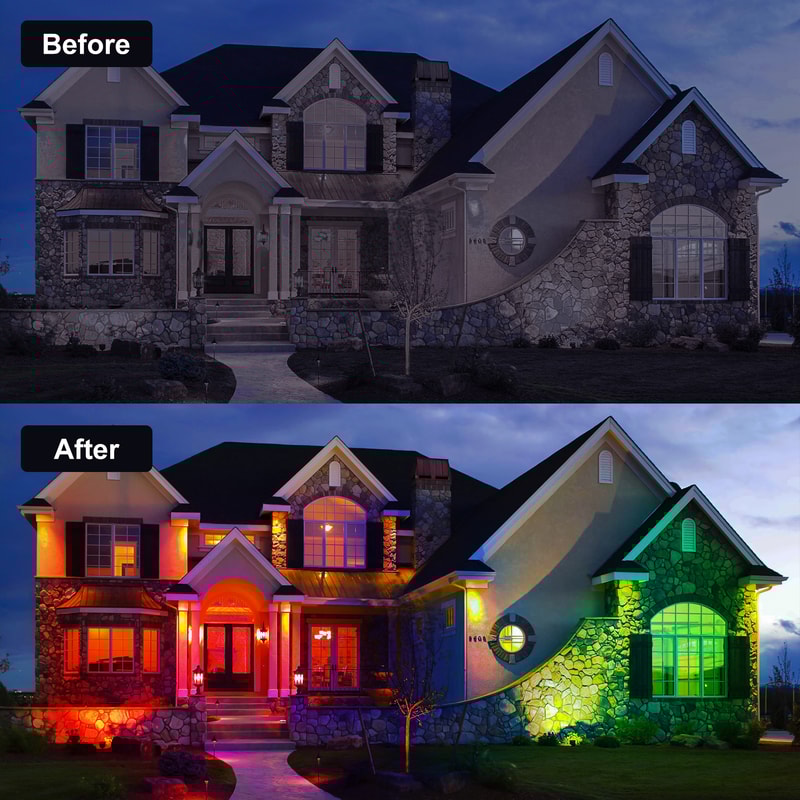 Super Bright Solar Garden Light Solar Lamp Adjustable Light Temperature Outdoor Solar Power Spotlig 1