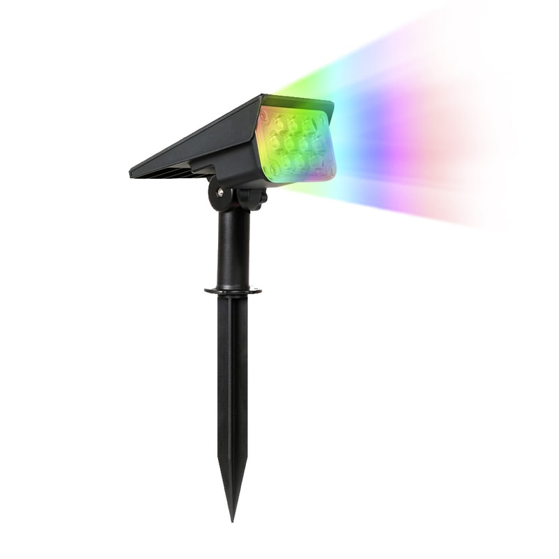 Super Bright Solar Garden Light Solar Lamp Adjustable Light Temperature Outdoor Solar Power Spotlig 0